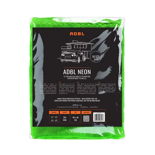 ADBL Neon Mehrzwecktücher 10Stk. 250GSM 40x40