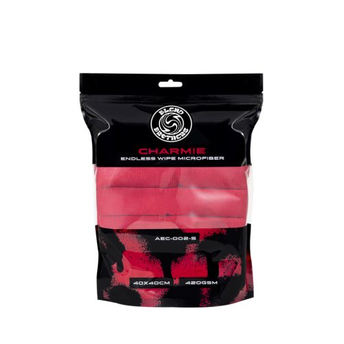 Blend Brothers Charmie – Randloses Mikrofasertuch 40×40 cm 5 Stück (420 gsm) Rot