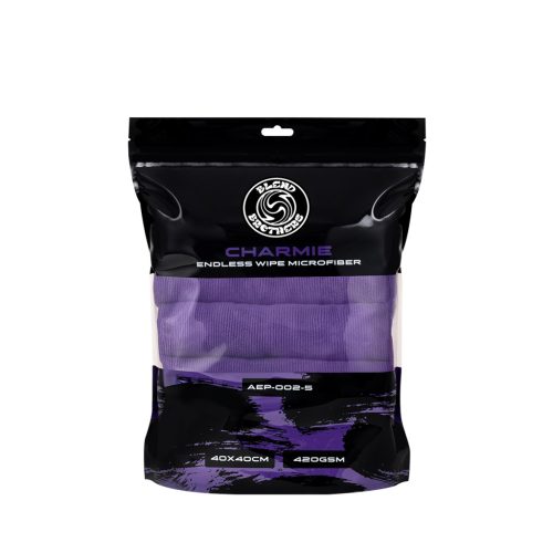 Blend Brothers Charmie – Randloses Mikrofasertuch 40×40 cm 5 Stück (420 gsm) Lila