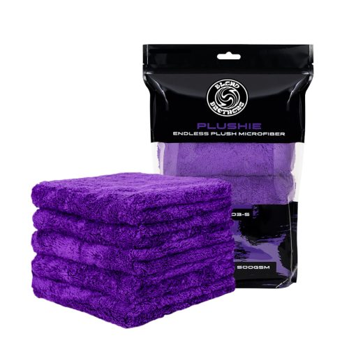 Blend Brothers Charmie – Ultraweiches Mikrofasertuch 40×40 cm 5 Stück (500 gsm) Lila