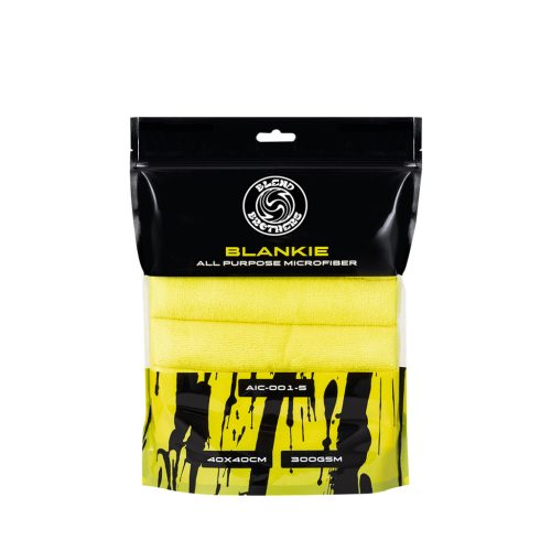 Blend Brothers Blankie – Randloses Mikrofasertuch 40×40 cm 5 Stück (300 gsm) Gelb