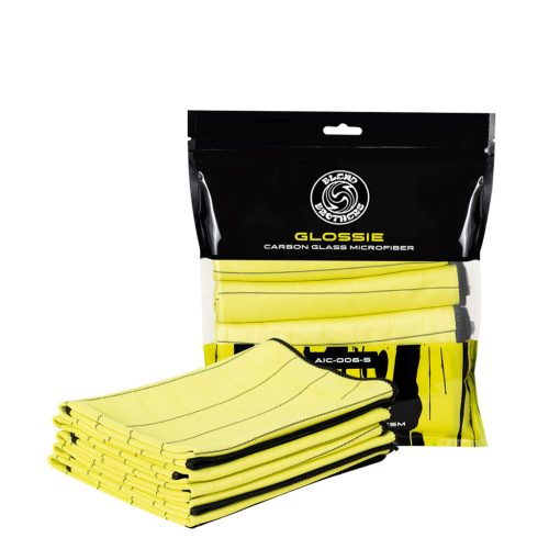 Blend Brothers Glossie Carbon Glass Glastuch 40×40 cm 5 Stück (400 gsm)