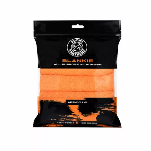 Blend Brothers Blankie – Randloses Mikrofasertuch 40×40 cm 5 Stück (300 gsm) Orange