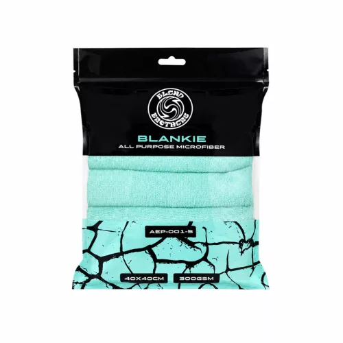 Blend Brothers Blankie – Randloses Mikrofasertuch 40×40 cm 5 Stück (300 gsm) Türkis