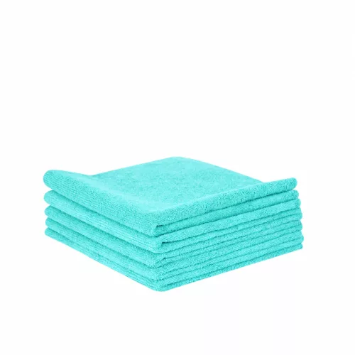 Blend Brothers Blankie – Randloses Mikrofasertuch 40×40 cm 5 Stück (300 gsm) Türkis
