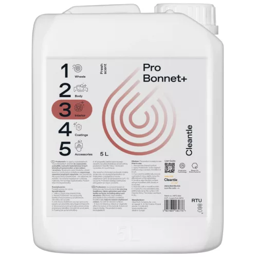 Cleantle Pro Bonnet+ 5L - Textilreiniger mit geruchsneutralisierender Wirkung