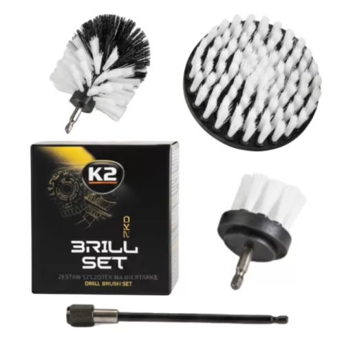 K2 Brill Pro Set – Bürstenset für Polsterung + Verlängerungsaufsatz