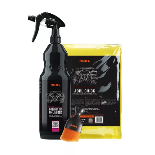 ADBL Interior QD Unlimited 1L & Chick & Smooth Operator – Reinigungsset für Klavierlack