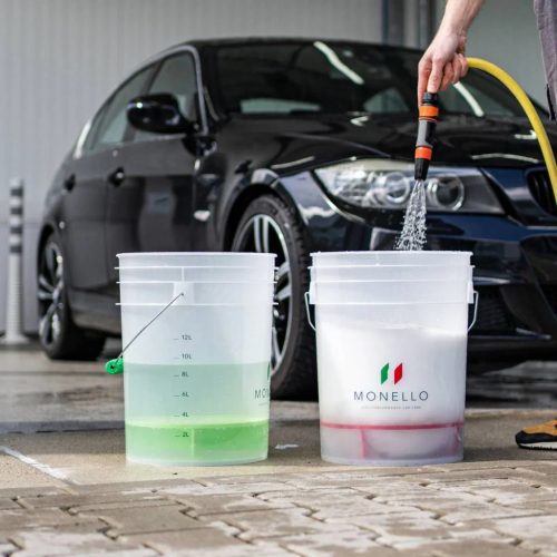 Monello Secchio Autopflegeeimer mit schwarzem Separator