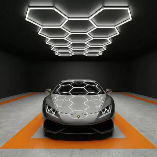 Optonica Hexagon Beleuchtung – 14-teilig Kaltweiß