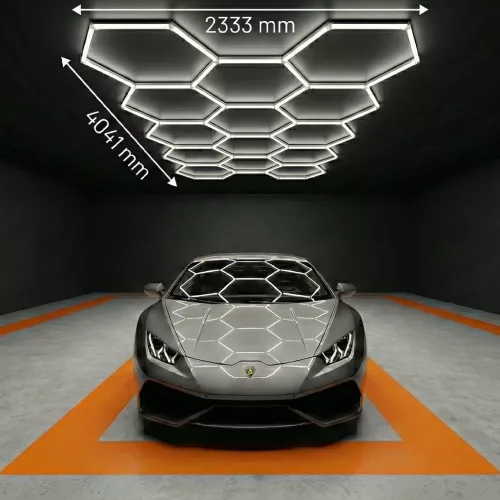 Optonica Hexagon Beleuchtung – 14-teilig Kaltweiß