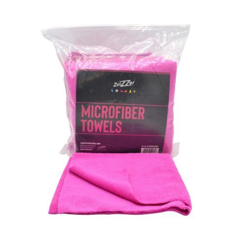 ZviZZer Rosa Randloses Mikrofasertuch 40x40 (10 Stk.)